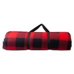 XL Picnic Rug Family Size Blanket Waterproof Backing Red