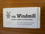 Windmill Climax 6 - 2 Strip Black Stock Cards - Brand New Box of 100