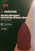 Parkside Multi-Sandar Sanding Sheet Set - 6 Pieces ( Buy 2 Set 1 Set Free )