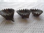 Trio of Vintage Stacking Brass Hedgehogs -Walter Bosse Style- Mid Century Modern