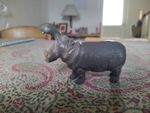 Schleich Hippopotamus Hippo Open Mouth Figure – Retired Wildlife Animal Model