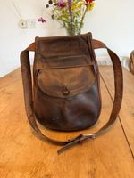 Vintage leather belt cartridge bag holds 50-75 12 G cartridges