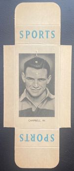 1951 PHILLIPS FOOTBALLERS BILLY CAMPBELL MORTON PACKET SLIDE