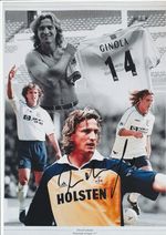 David Ginola Hand Signed Tottenham Hotspur FC A4 Photo Collage Full Proof COA