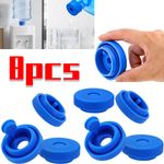 8PCS Water Cooler Bottle Caps 55mm Reusable Silicone Lids for 5 Gallon Jugs UK