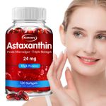 Astaxanthin 24mg -Powerful Antioxidantl, Skin, Eyes, Heart, Brain, Joints Health