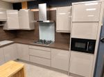 Brand New Cashmere Gloss Handleless  Ex Display Kitchen Furniture - RRP £4995