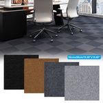 10-30x Self Adhesive Carpet Tiles Heavy Duty Flooring For Office Home 50x50cm