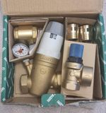 Caleffi 1 1/4"  PRV    with Gauge, 6bar safety valve  and 11/4 no return valve 