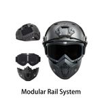 New Tactical FAST ABS Full Face Helmet Airsoft Mask w/ Goggles NVG Mount Gear UK