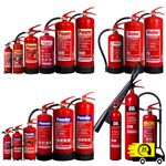 Powder Fire Extinguisher CO2 Carbon Dioxide Dry ABC Foam Water 1kg 2kg 6kg Litre