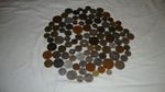 JOB LOT 3 of mixed circulated Vintage Collectable World Coins As photos c. 497g