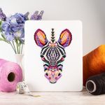 Mandala Zebra Cross Stitch Pattern by Meloca Designs