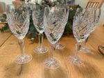 Vintage Bohemia Lead Crystal Diana Aperitif Glasses 24% PbO Set of six all vgc