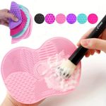 Silicone Makeup Brush Cleaner Cleaning Cosmetic Scrubber Board Mat Pad