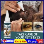 2026 Conjunctivitis Treatment Pets Eye Drops Dog Cat Horse Rabbit Eyes Care Drop