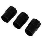 3Pcs Saxophone End Plug Stopper Light Weight Sax Protection Caps Black Neck