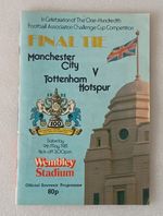 Manchester City v Tottenham Hotspur - 1981 FA Cup Final - programme