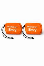 2 x Emergency Survival Bivvy Sack | EDC Outdoor Waterproof Thermal Sleeping Bag