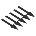 6 Set / 30Pcs 6x2" Arrow Sticker Directional Arrow Sign Floor Decal Black