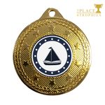Sailing Medal Boating Race Regatta Competition Award 50mm FREE ribbon engraving