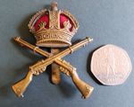 ORIGINAL WWI PERIOD SCHOOL OF MUSKETRY CAP BADGE. 1902-1919.