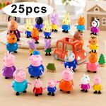 25X Peppa Pig Family Friends Emily Action Figures Toys Gift Peppa Pig Family