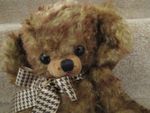 Merrythought, vintage Cheeky, jointed mohair Teddy Bear with bells in ears
