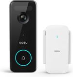 Aosu Wireless Video Doorbell 5MP UHD WiFi 8GB Home Station EU Plug
