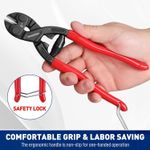 WORKPRO 200 mm Compact Bolt Cutter，Strong Bolt Croppers to Cut Wire, Cables,