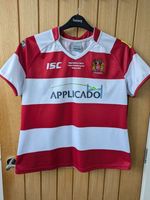 Wigan Warriors ISC Rugby League Shirt Size 18 Challenge Cup 2013  (M332) Gd Con