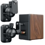 Pair Adjustable Speaker Wall Mounts – Tilt & Swivel Brackets for Home Audio