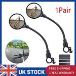 Mobility Scooter Rear View Wing Mirror Wide Angle Adjustable Safety Mirrors Pair