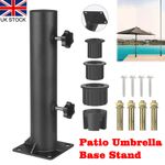 Umbrella Base Stand Tube Replacement Parasol Metal for Docks Balcony Outside