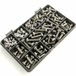 110 ASSORTED PIECE A2 STAINLESS STEEL M6 POZI PAN MACHINE SCREWS METRIC BOLT KIT