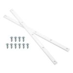 1 Pair Rib Bones Rails Stable and Flexible Skateboard Rails for Deck White