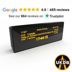 Yellow Desktop Departures® Board Real audio! Live rail, tube, bus & tram data
