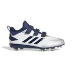 adidas Adizero Speed 8 Baseball Shoes Metal Cleats White Navy UK Size 6.5 - 11.5