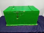 Vintage Wooden Green Painted Pine Chest/Trunk/Box, Ideal Storage
