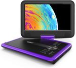ieGeek Portable DVD Player HD Swivel Screen Rechargeable Battery Region Free UK