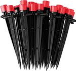 60x Adjustable Irrigation Drippers 360° Drip Emitters Micro Watering 4mm/7mm Hos