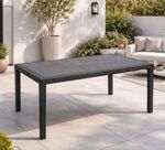 Progarden Prince Linea Rattan rectangular resin table