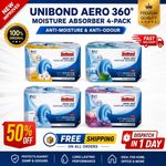 UniBond AERO 360 Moisture Absorber Neutral Refill Tab 4pk x 450g