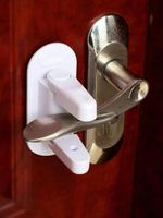 Plain Safety Door Handle Locks Pet-proof Heavy Duty, Adhesive
