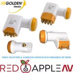 Golden Media Single Twin Octo Quattro 0.1db PLL Satellite LNB FREE Postage