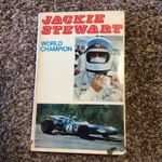 JACKIE STEWART World Champion with Eric Dymock  Signed by Jackie Stewart 