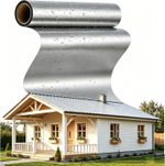 1m x 10m Aluminum Flashing Roll - Roof Flashing 1.2-1.3mm Thickness Roof Panels