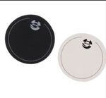 EQ Single Pedal Patch Bass Drum Patch Drumhead Kick Pad Protector Black or White