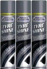 Car Pride Tyre Shine Lasting Wet Look Spray Black 300ml x 3