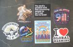 ANTI-WAR STICKERS(7)Jesus Christ 9/11 Military Industrial Complex Epstein PSYOP 